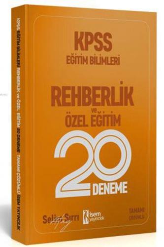 İsem Yayınları 2020 KPSS Eğitim Bilimleri Rehberlik ve Özel Eğitim 20 