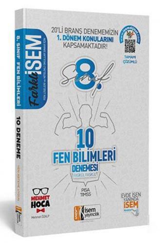 İsem Yayınları 8. Sınıf 1. Dönem LGS Fen Bilimleri 10 Deneme İsem Mehm