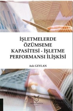 İşletmelerde Özümseme Kapasitesi - İşletme Performansı İlişkisi Aslı G