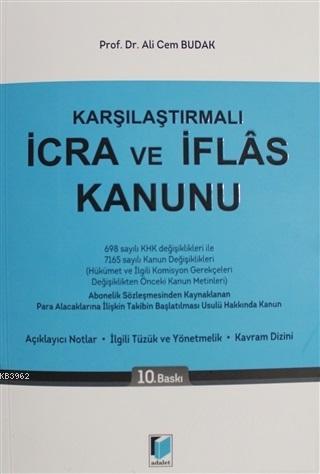 Karşılaştırmalı İcra ve İflas Kanunu Ali Cem Budak