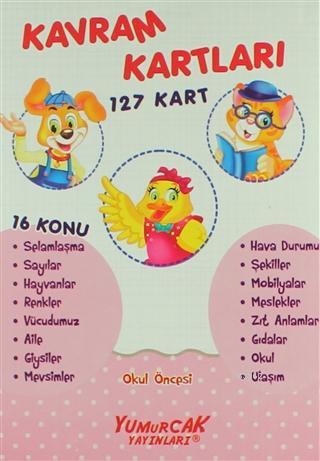 Kavram Kartları 127 Kart Okul Öncesi Kolektif