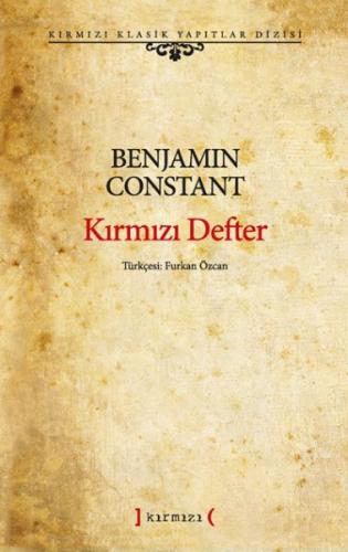 Kırmızı Defter Benjamin Constant