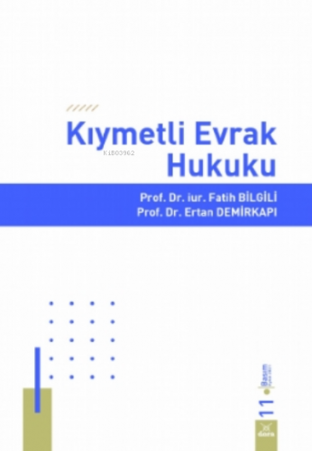 Kıymetli Evrak Hukuku Fatih Bilgili