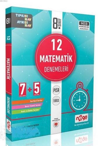 Nego Yayınları 8. Sınıf LGS Matematik 12 Denemeleri Nego