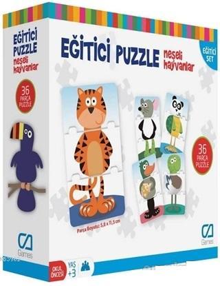 Neşeli Hayvanlar - Eğitici Puzzle Kolektif