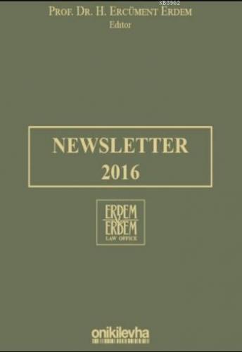 Newsletter 2016 H.Ercüment Erdem