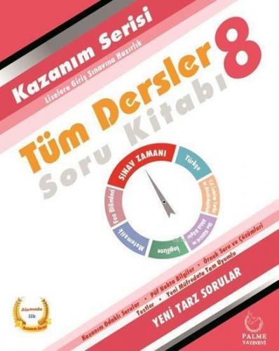 Palme Yayınları 8. Sınıf LGS Kazanım Serisi Tüm Dersler Soru Kitabı Pa