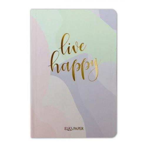 Pastel Live Happy Defter