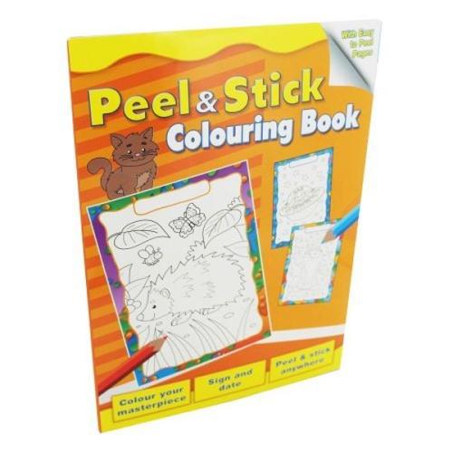 Peel And Stick Colouring Book