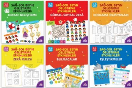 Sağ Sol Beyin Geliştirme Etkinlikleri Seti 5 - 8 Yaş Kolektif