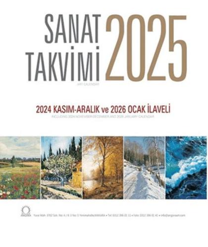 Sanat Takvimi 2025 Duvar Takvimi Kolektif