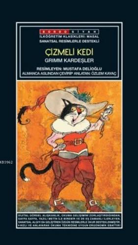 Sanatsal Resimli Çizmeli Kedi Grimm Kardeşler