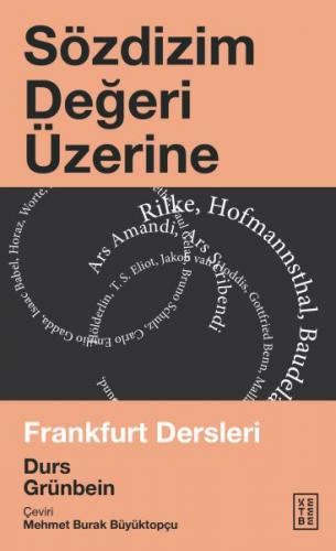 Sözdizim Değeri Üzerine Durs Grünbein