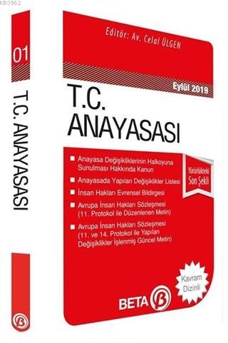 T.C. Anayasası Eylül 2019 Kolektif