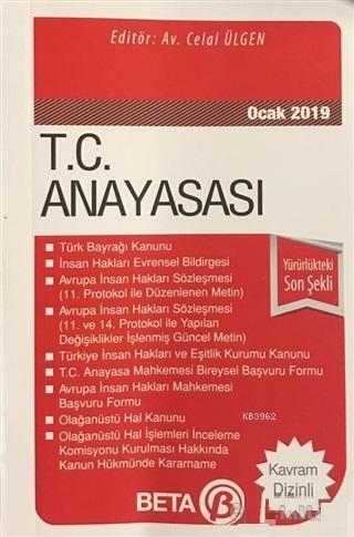 T.C. Anayasası (Ocak 2019) Celal Ülgen