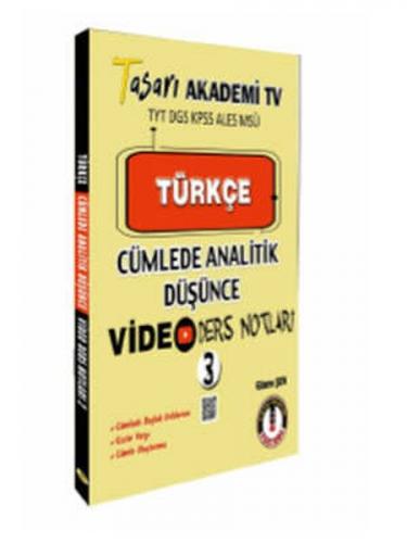 Tasarı 2022 Türkçe Cümlede Analitik Video Ders Notları 3 Gizem Şen