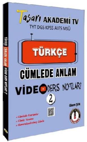 Tasarı TYT DGS KPSS ALESS MSÜ Türkçe Cümlede Anlam Video Ders Notları 