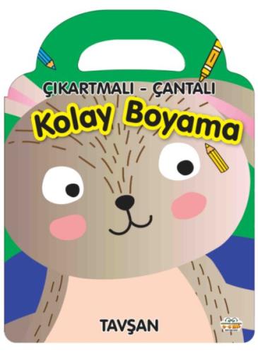 Tavşan - Çıkartmalı-Çantalı Kolay Boyama Kolektif