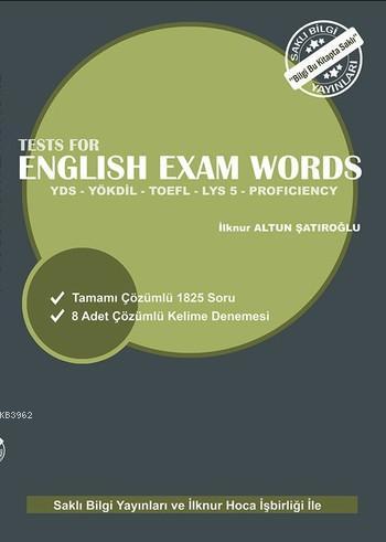 Tests for English Exam Words İlknur Altun Şatıroğlu