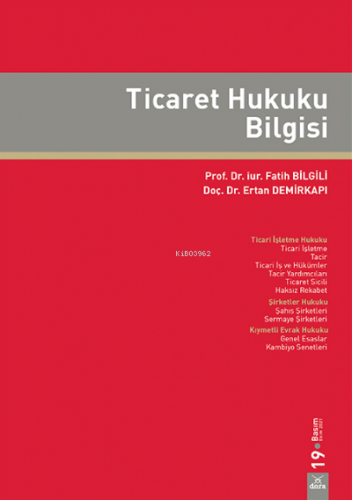 Ticaret Hukuku Bilgisi Fatih Bilgili