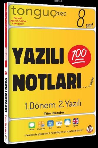 Tonguç Yayınları 8. Sınıf LGS 1. Dönem 2. Yazılı Notları Tonguç Kolekt