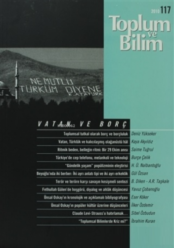 Toplum ve Bilim Sayı: 117 Kolektif