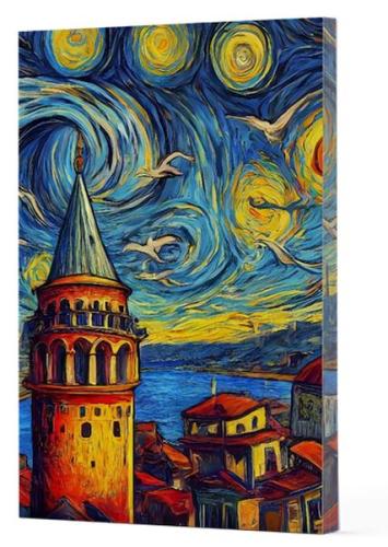 Van Gogh 5 - Galata Çizgili Yan Boyamalı Defter