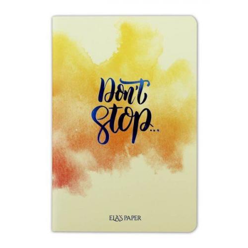 Watercolor Don’t Stop - Defter