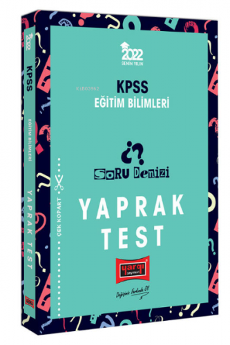 Yargı Yayınları 2022 KPSS Eğitim Bilimleri Soru Denizi Yaprak Test Kol