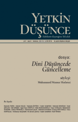 Yetkin Düşünce Sayı 3 - Dini Düşüncede Güncelleme Kolektif