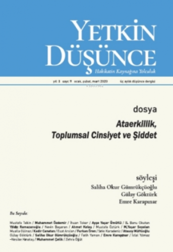 Yetkin Düşünce Sayı 9 - Ataerkillik, Toplumsal Cinsiyet Ve Şiddet Kole