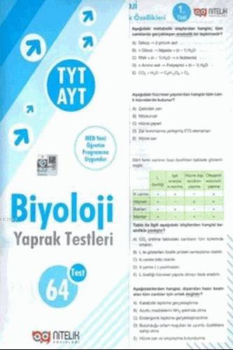 YKS TYT - AYT Biyoloji Yaprak Testleri